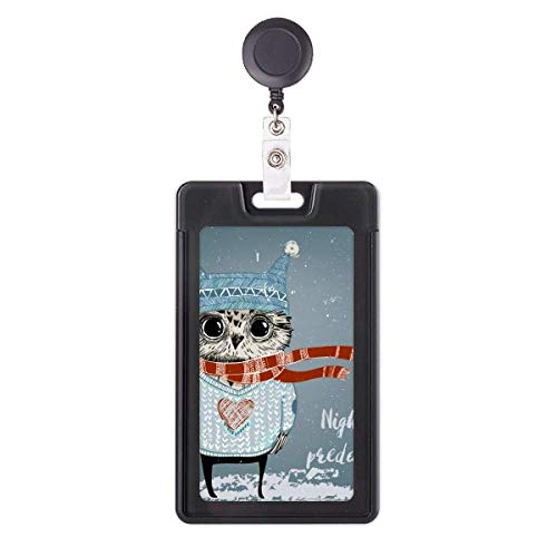 Porte-badge rétractable hibou un cadeau original pour dessinateur