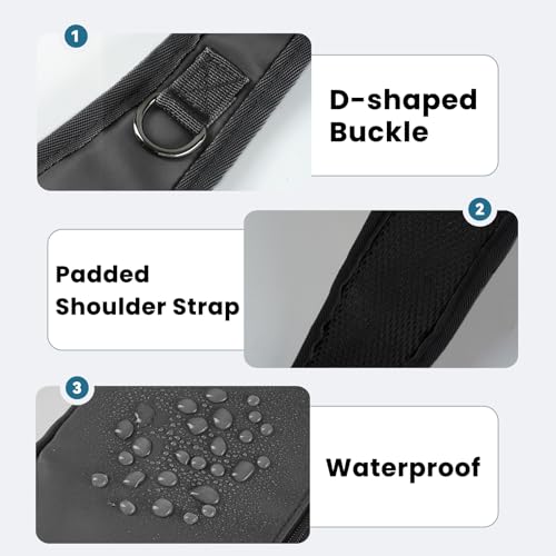 Image of Sling Bag, Crossbody Bag with Zipper Lock, RFID & Water Resistant for Women and Men Small Chest Bag for Travel Casual
