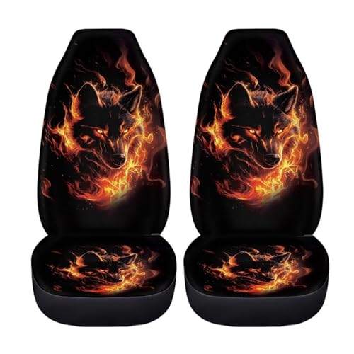 Pointodoor Wolf 2 Piece Car Seat Cover
