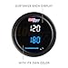 GlowShift 10 Color Digital 300 F Dual Temperature Gauge Kit - for Water, Oil, Transmission Temp - includes Electronic Sensors - 2 Multi-Color LED Displays - Tinted Lens - 2-1/16