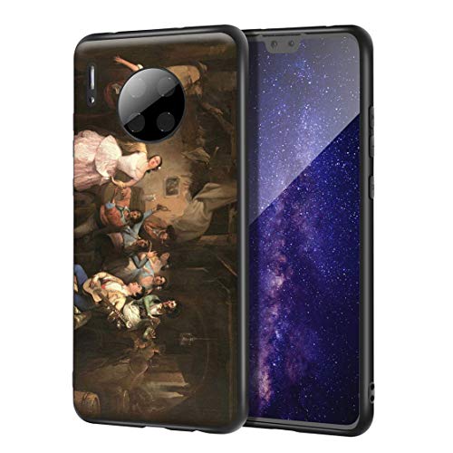 Manuel Rodriguez Guzman pour Coque Huawei Mate 30 /étui pour téléphone Portable Beaux-Arts/Giclée UV Impression sur téléphone cellulaire Couverture(Danser dans la taverne)