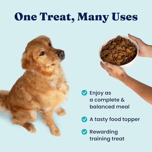Image of Solid Gold Air Dried Dog Food Toppers for Dry Food - Healthy Dog Treats w /Real Beef & Superfoods - Serve as a Complete Meal, Topper or Treats - Supports Muscle Growth, Immunity & Digestion - 4oz