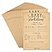 Sparkle and Bash 50 Sheets Baby Shower Prediction and Advice Cards for Gender Reveal Games, Party Activity (5x7 in)