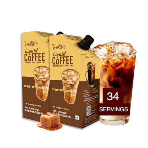 Trelish Coffee Concentrate -Caramel | Pack of 2 | 34
