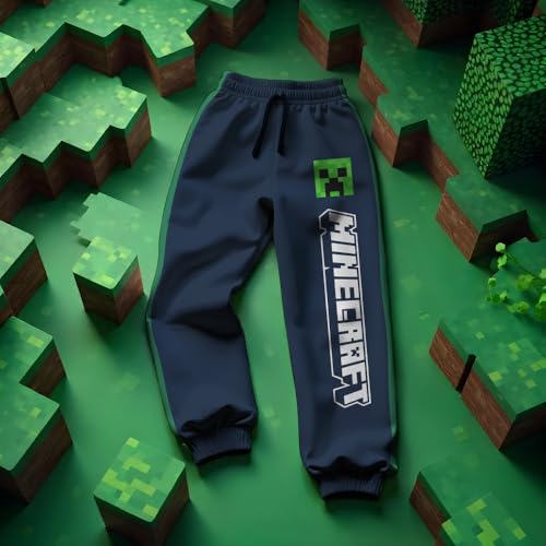 Minecraft Conjunto de 2 peças de jérsei Creeper para meninos, camiseta de malha ativa de manga compr