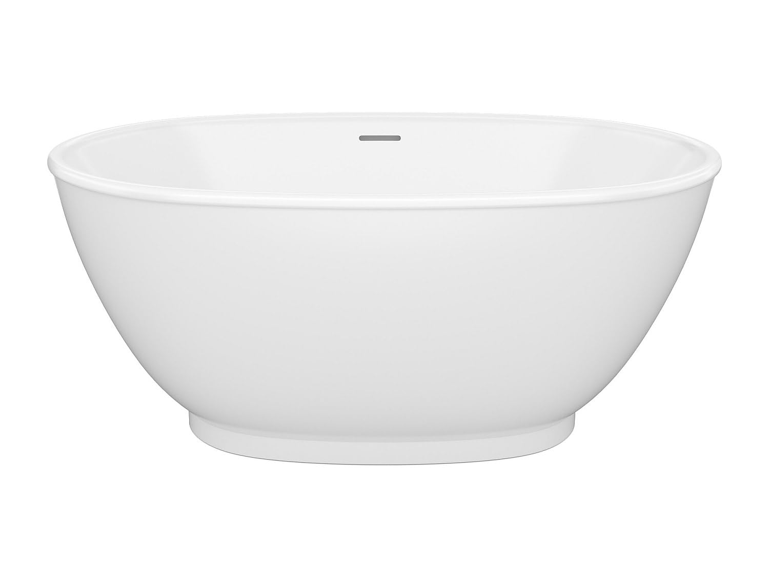 Vente-unique - Vasca da bagno freestanding 1 posto Mobula - acrilico - bianco