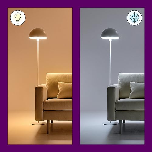 WiZ Smart Bulb, E27 Cool to Warm White Light, Smart Dimming LED, Connected WiFi Works with Alexa, Google Assistant & HomeKit, App Control for Livingroom, Bedroom, Energy Monitoring - Image 3