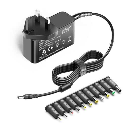 HKY 21V Battery Charger for JML Starlyf Pressure Washer, JVISION Portable Cordless Pressure Washer ‎YZ-7MX MYPIN High Pressure Cleaner Portable Power Washer Power Supply Adapter UK Charging Plug