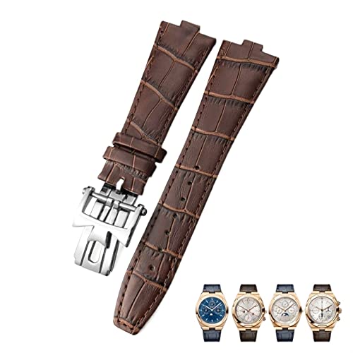 Bracelet montre Vacheron Constantin Overseas cuir véritable