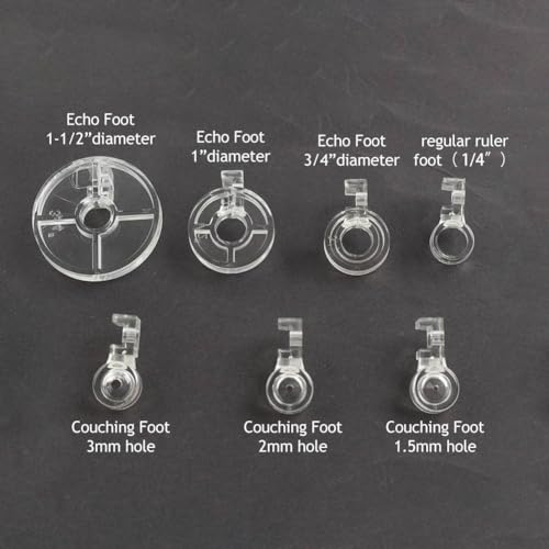 Kit de 7 piezas pie prensatela para acolchado y costura miniatura 5