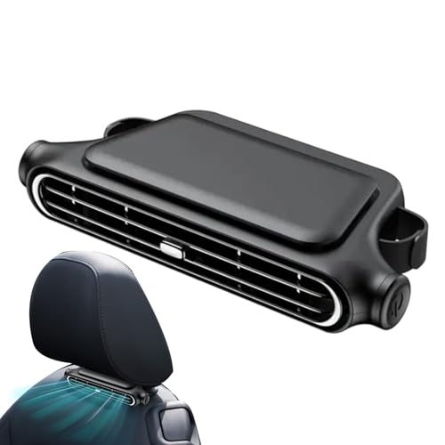 Ventilador de coche - Ventilador de refrigeración de asientos | Aire Más Fresco | Relier De Aire Para Coche Con Turbina De Doble Turbina USB Con Dirección Del Flujo De Aire Ajustable, Instalación