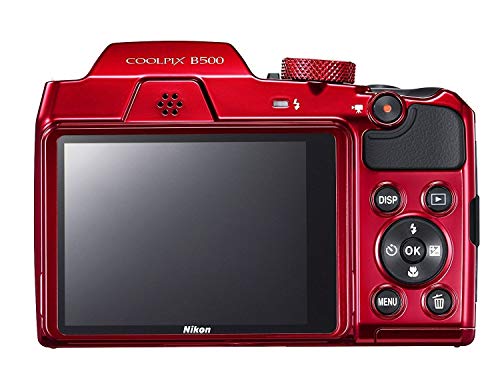 Nikon COOLPIX B500 - Cámara digital de 16 MP (4608 x 3456 pixeles, TTL, 1/2.3", 4 - 160 mm), rojo