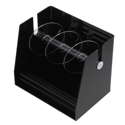 Dispensador de etiquetas acrílicas SHINEOFI, organizador compacto de rollos de pegatinas