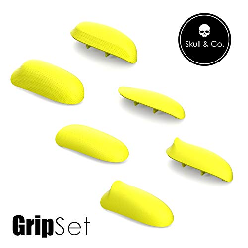 Skull ＆ Co. 交換可能グリップセット: GripCase専用グリップ SnapGrip TriggerGrip＆PlusGripセット - ネオンイエロー