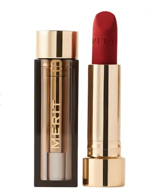 Merit Signature Lip Lightweight Matte Lipstick - 0.10 oz / 3 g (Power (cool red) standard)