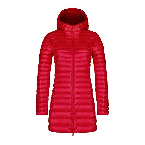 Doudoune fine ultra-légère AKT rouge taille 2XL manteau chaud hiver femme
