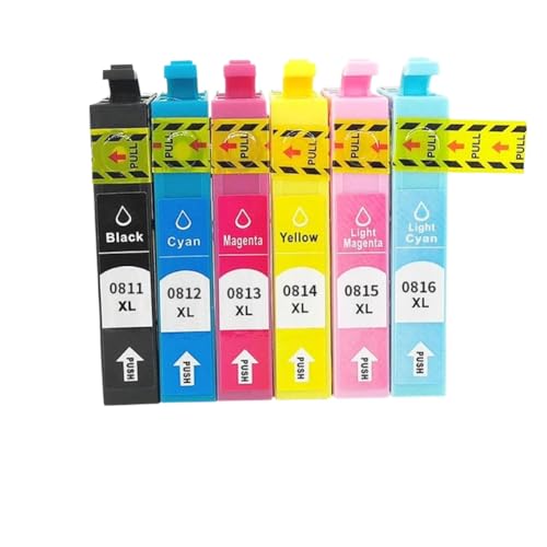 Cartouche d'encre jet d'encre T0811 T0812 T0813 T0814 compatible avec Photo 1410 R295