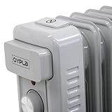 Oypla Electrical 1000W 5 Fin Portable Oil Filled Radiator Electric Heater - Image 5