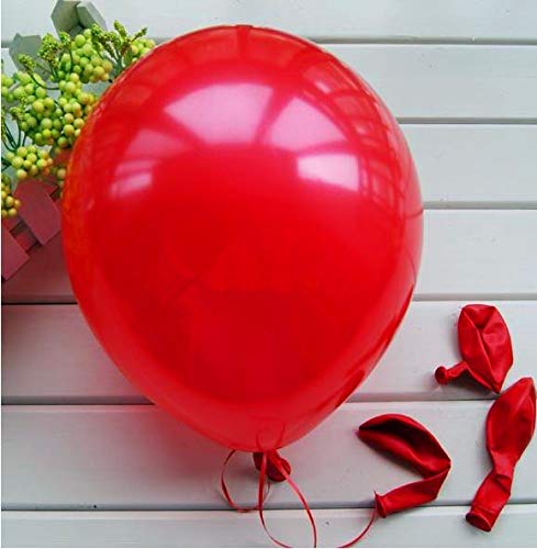 Vail Creations Made in India 12 inch HD Metallic Finish Balloons for Birthday/Anniversary Party Decoration (Red, Pack of 50) 4