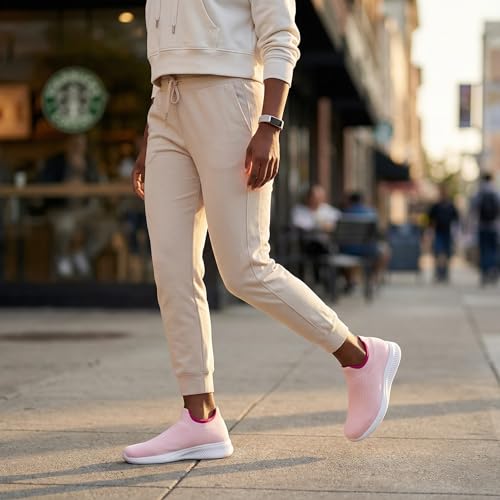 Image of vibdiv Pull-on Shoes Women Sock Sneakers Casual Lightweight Walking Jogging Yoga Indoor Outdoor Travel