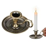 BESPORTBLE Vintage Taper Candle Holders with Handle: 1Pcs Retro Candlestick Holders Vintage for Easter Table - Antique Decor for Kitchen and Entryway Decor - Home Décor Accents Candle Sticks
