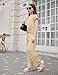 Arshiner Fashionable Girls Autumn Outfit Short Sleeve Twist-Front Top and Wide Leg Ribbed Pants Size 5-12