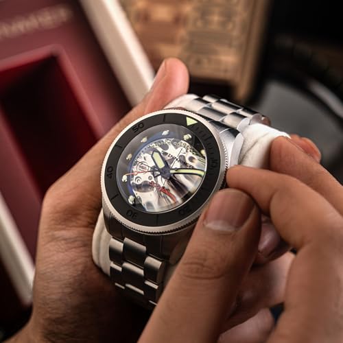 Image of Spinnaker Men's 45mm Piccard Skeleton Automatic Watch with Solid Stainless Steel Bracelet SP-5135