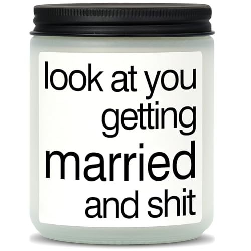 Wedding Gifts for Couples 2026, Funny Bridal Shower Gifts Personalized Lavender Scented Candles Bride Bridesmaid Proposal Custom The Bride to be 2026