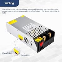 BOSYTRO Schaltnetzteil 12V 83A 1000W Netzteil Transformator Power Supply Trafo 230v auf 12v Netzteil SMPS für LED Streifen, CCTV, Radio, Elektronische Instrumente, Labornetzteil – Ansicht 4