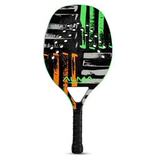 Raquete Beach Tennis Carbono 1K Matira Verde Alma Genius