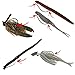 Bait Pegs (100 Pack) - Rubber pegs for Pegging Soft Plastic Fishing Lures to Hooks, jigs, chatterbaits, etc [Select Size] (Size 1)