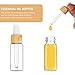 PIXNOR Frasco Gotero de Vidrio Transparente de 8 Piezas Frascos de Aceite...