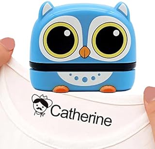 Name Stamp for Clothes Kids Personalised Name Stamp Custom Label Stamp Custom Self Inking Signature Stamps for Kids Clothes School Uniform Nursery Baby and Toddler