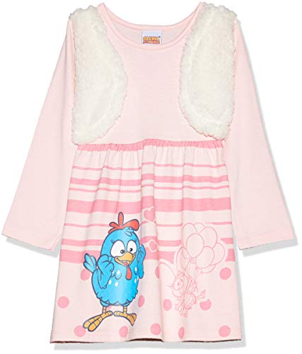 Kely Kety Galinha, Vestido com Colete, Meninas, Laranja (Sugar), 02