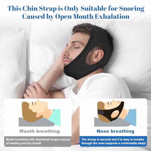 image for Gnaye Chin Strap for Sleeping, Premium Anti-Snoring Chin Strap, Sleep 
