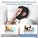 Anti Snoring Devices - Comfortable Sleep Apnea Devices Chin Strap, Adjustable Breathable Chin Strap for Sleeping for Men and Women, Simple and Effective Airflow Jaw Strap, Black 21in