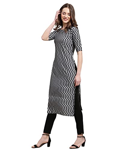 Image of Pinkmint Women's Crepe Digital Print Straight Kurta [Pack of 6] (CKE-329-353-330-333-341-343)