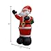 Impact Canopy Inflatable Outdoor Christmas Decoration, Lighted Santa with Gift Bag, 8 Feet Tall