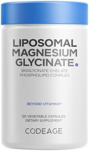 Codeage Liposomal Magnesium Glycinate Bisglycinate NSF 120 Capsules