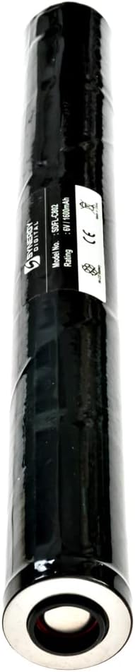 Synergy Digital Flashlight Battery, Works with Streamlight Ultra Stinger Flashlight, (Ni-CD, 6V, 1600 mAh) Ultra High Capacity Battery : Health & Household