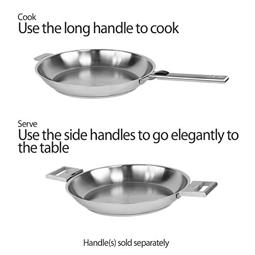 Cristel Strate Fryingpan, 12", Silver #TOP1