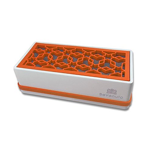Bevenuto Pencil Holder Simple Design Desk Pen Makeup Brushes Block Stand (Orange) #TOP2