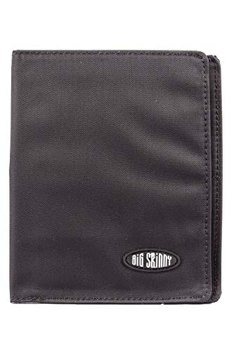 Big Skinny Men's RFID Blocking Hipster Bi-Fold Wallet, Holds Up to 35 Cards, Black