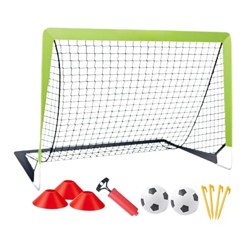 FytStycale Soccer Goals for Kids, Training Net with Ball for, Green 1 Net