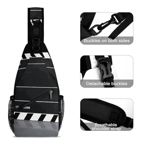 Bolso cruzado casual deportivo para viaje y senderismo miniatura 3