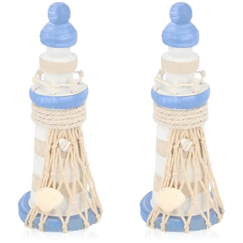 com-four® 2X phares décoratifs en Bois pour Salle de Bain et Salon - Ensemble de décoration de...