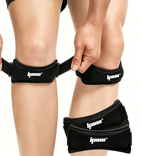 IPOW Patella Tendon Knee Strap 2 Pack Knee Pain Relief