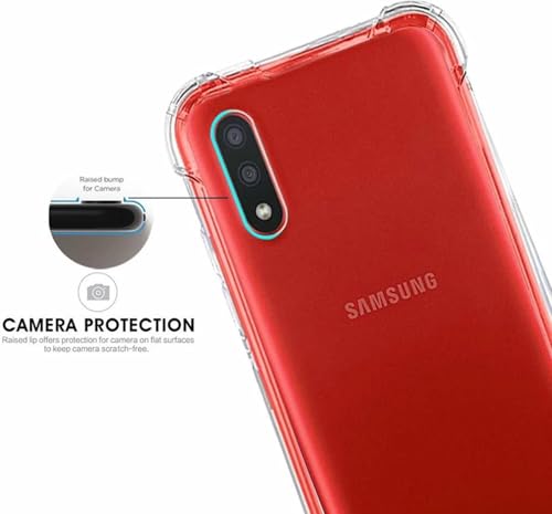Image of BOXXO Flexible Back Cover for Samsung Galaxy M01 | Back Cover Transparent Clear Shockproof Case Four Corner Protection | Slim Protective Mobile Phone Cover for Samsung Galaxy M01