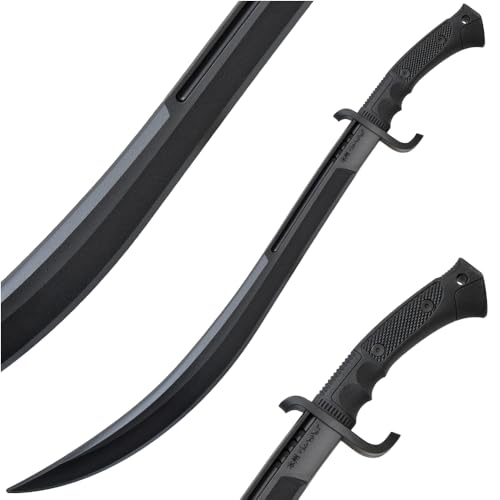 Honshu Training Saber Sword | One-Piece Polypropylene Trainer | 21-Inch Blade | 28-Inch Overall | Textured Grip Handle | Realistic Weight and Control