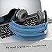 TXEsign Universal Replacement Headband Cushion Pad Cover Protector Compatible with ATH M50X, QC 35i/35ii, QC25, Solo 2/Solo 3, Studio 2/3 Headphones (Blue)